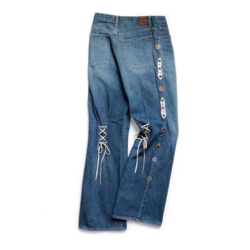 Street Fashion Of Japan - Novo 25ss Kapital Hirata Calças Jeans