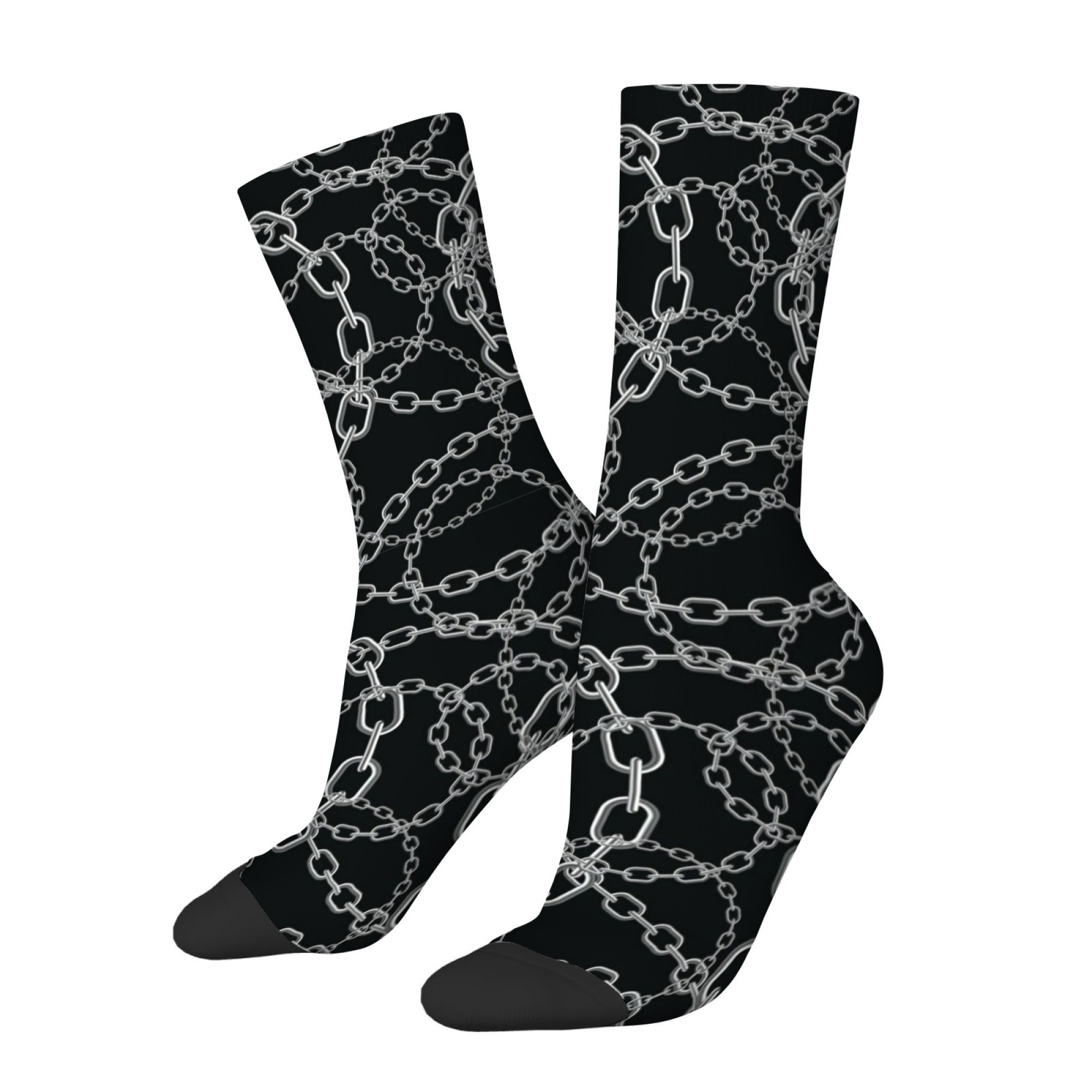 Quirky Street Fashion - Meias Masculinas Divertidas com Estampa de