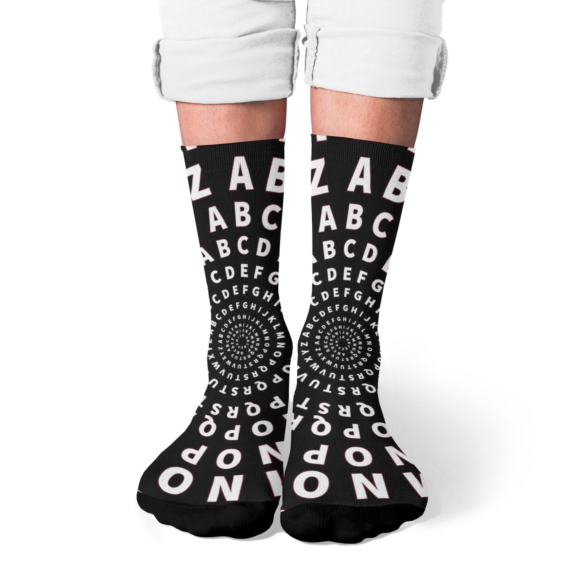 Quirky Street Fashion - Meias Masculinas Divertidas com Estampa de