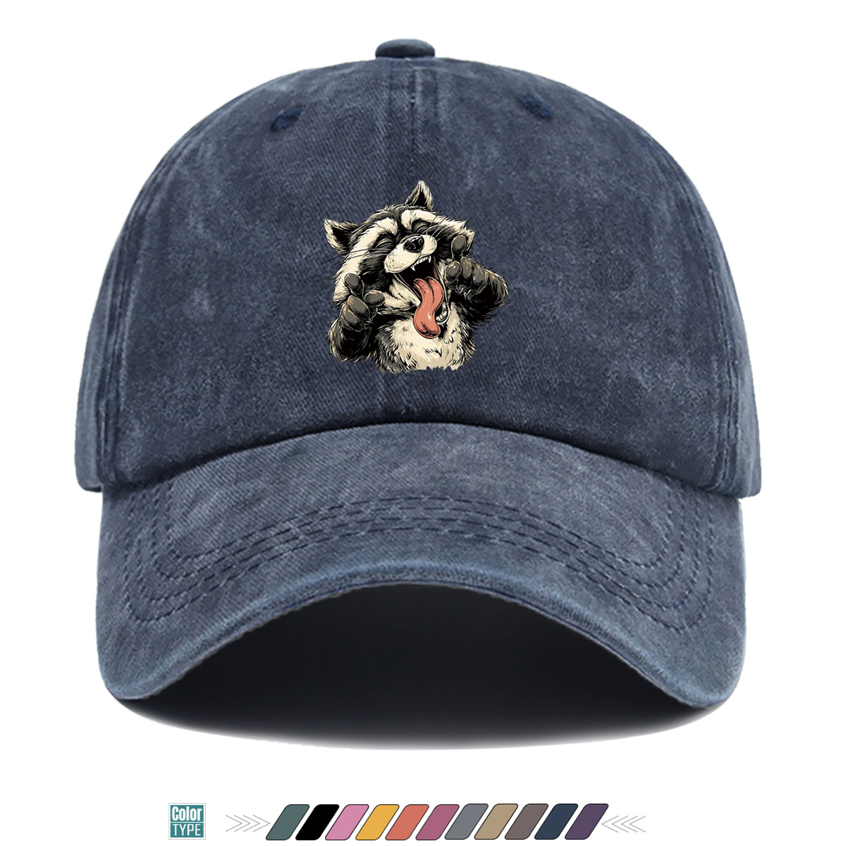 Quirky Street Fashion - Boné de Beisebol com Estampa de