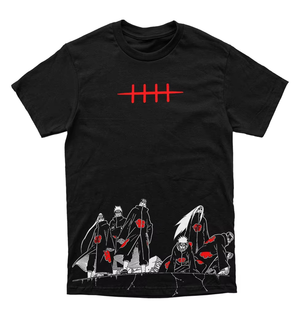 Street Fashion Blog - Camiseta Gráfica Naruto Pain Akatsuki Six