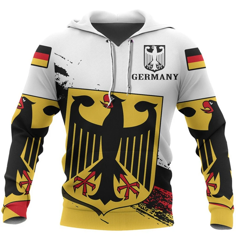 Street Fashion Germany - Moletom com Design da Bandeira da