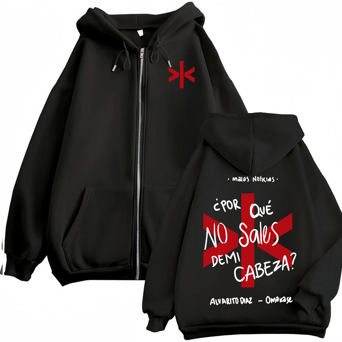 Street Fashion Zip Up Hoodie - Jaqueta Moletom com Estampa do Álbum