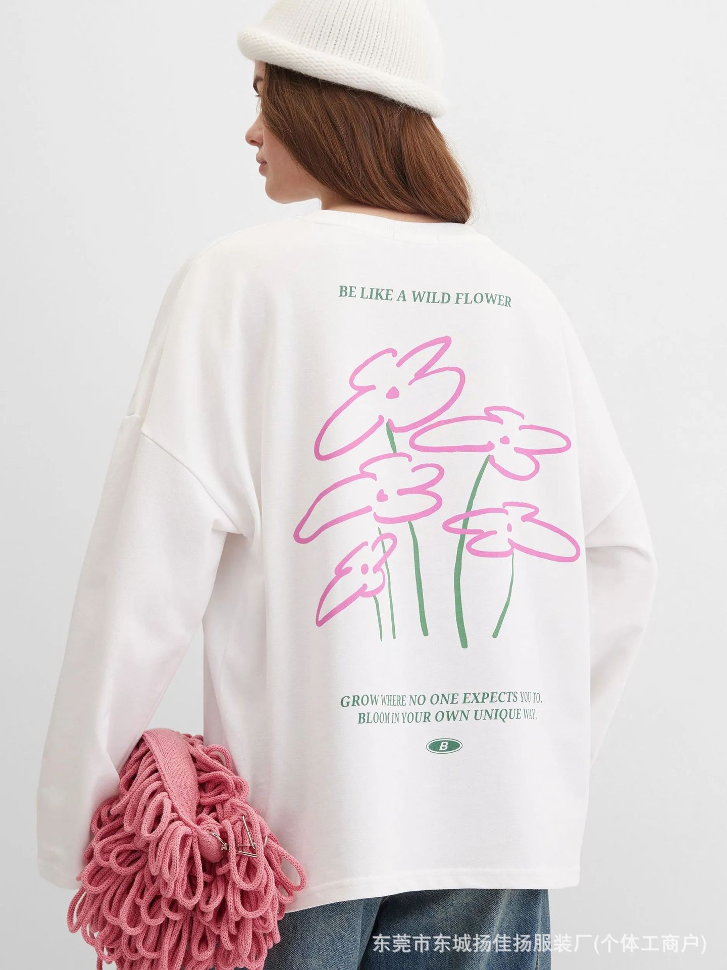 Longline Tee Oversized - Camiseta Casual Oversized Branca de Manga