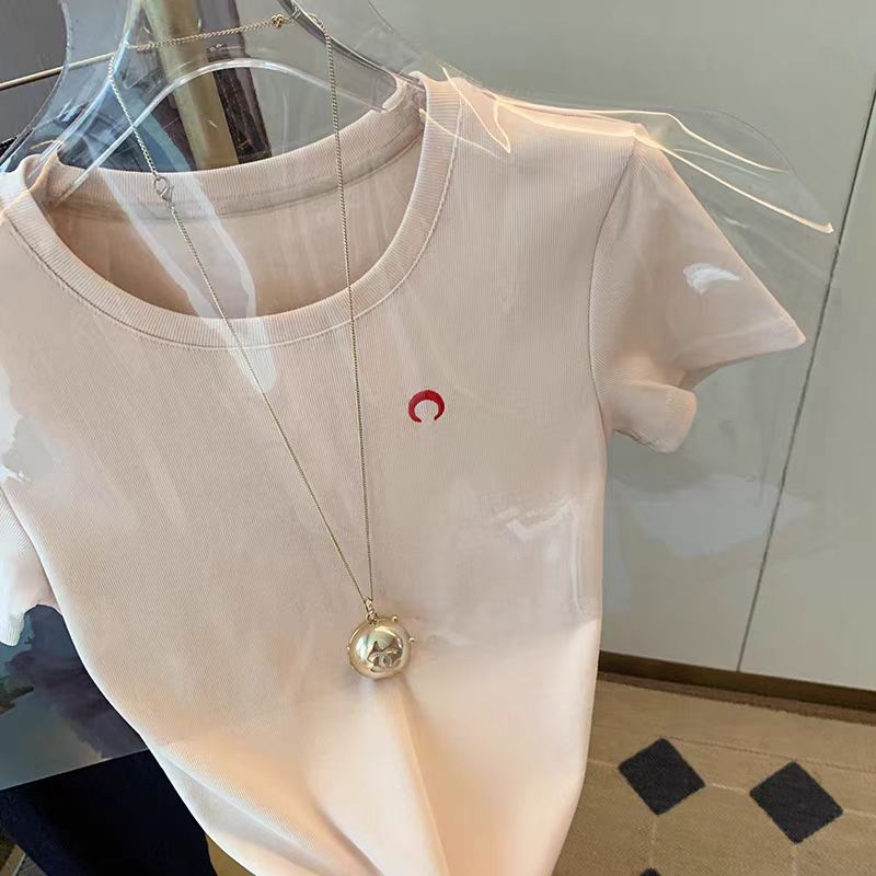 Korean Street Fashion Female - Camiseta Feminina Coreana de Verão Nova