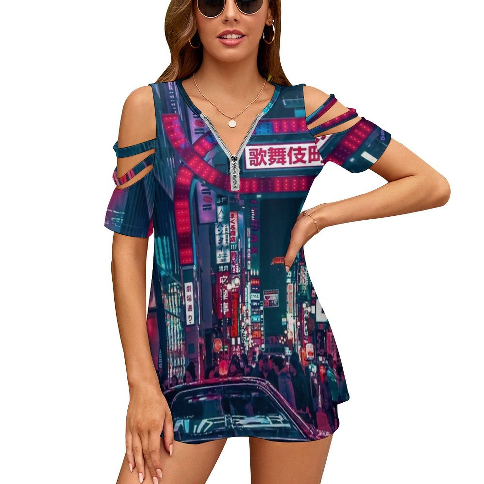 Street Fashion Of Japan - Tokyo street camiseta feminina nova moda