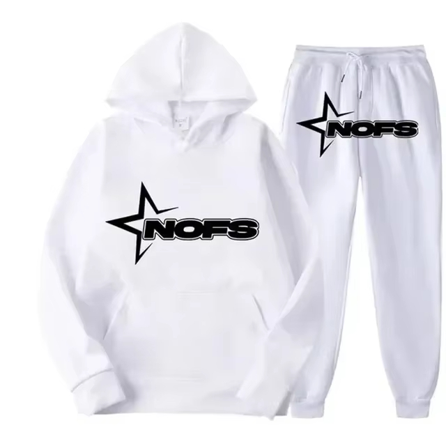 Street Fashion Casual - Conjunto Esportivo Masculino Streetwear 2026: Moletom