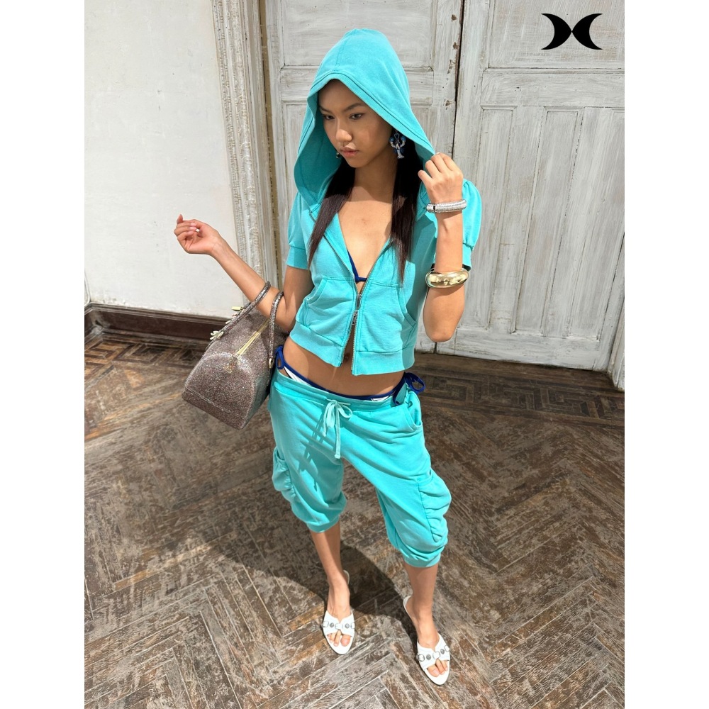 Street Fashion Casual - Conjunto de calça de sete partes