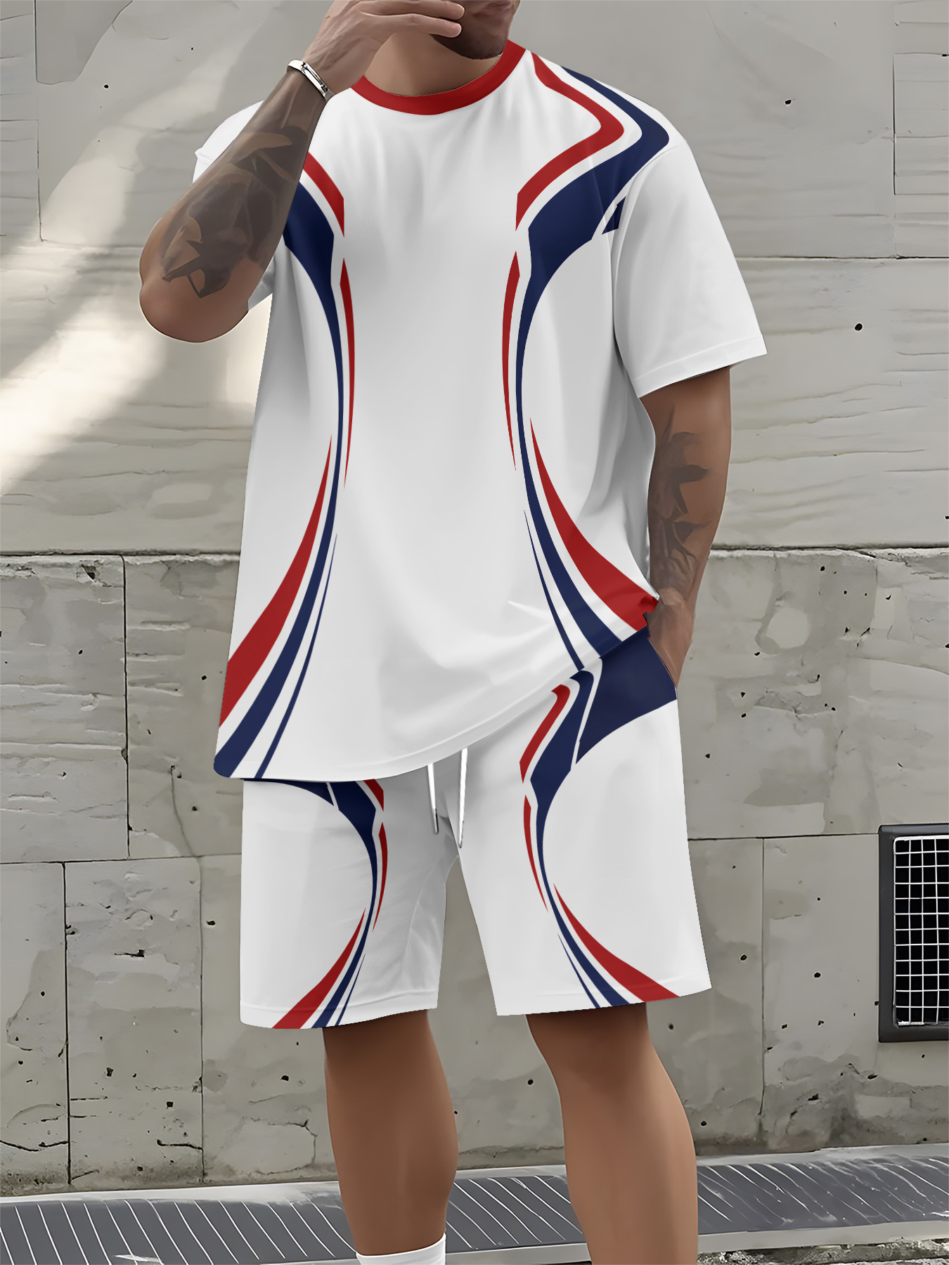 Street Fashion Designers - Conjunto Masculino de Verão 2026 Novo
