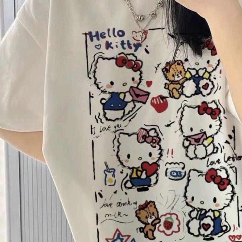 Street Fashion Casual - Camiseta de Verão de Manga Curta