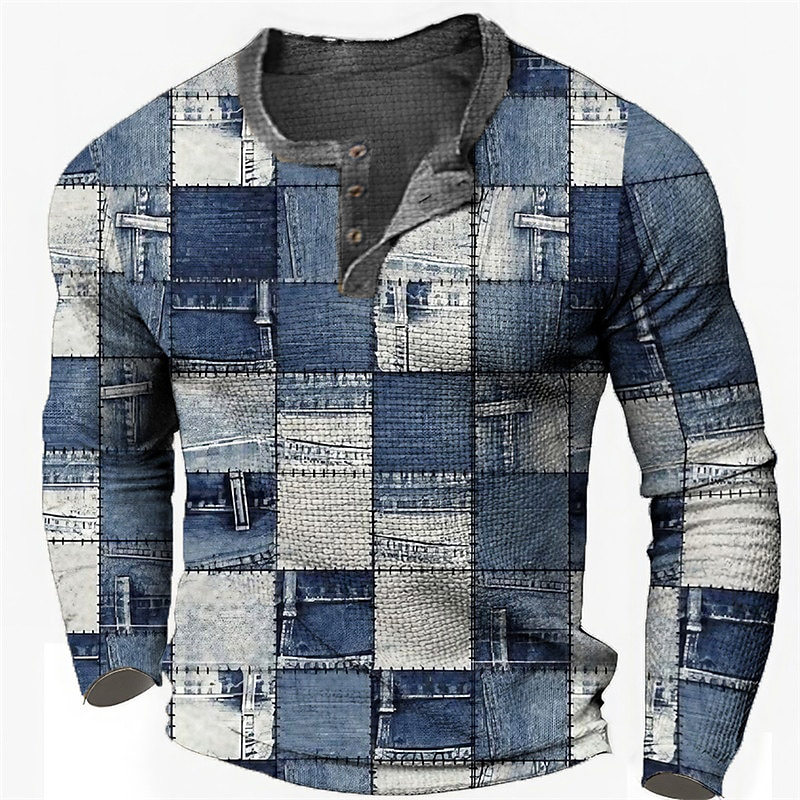 Longline Tee Oversized - Camiseta masculina vintage imitação de algodão
