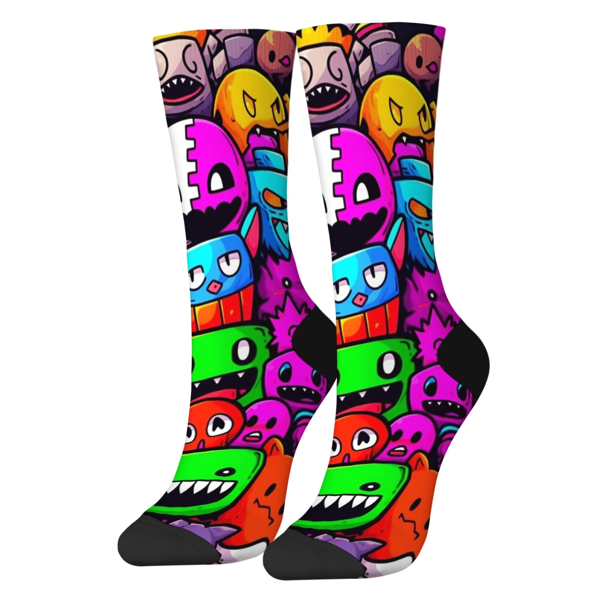 Meias masculinas com estampa d - Quirky Street Fashion avaliação e preço