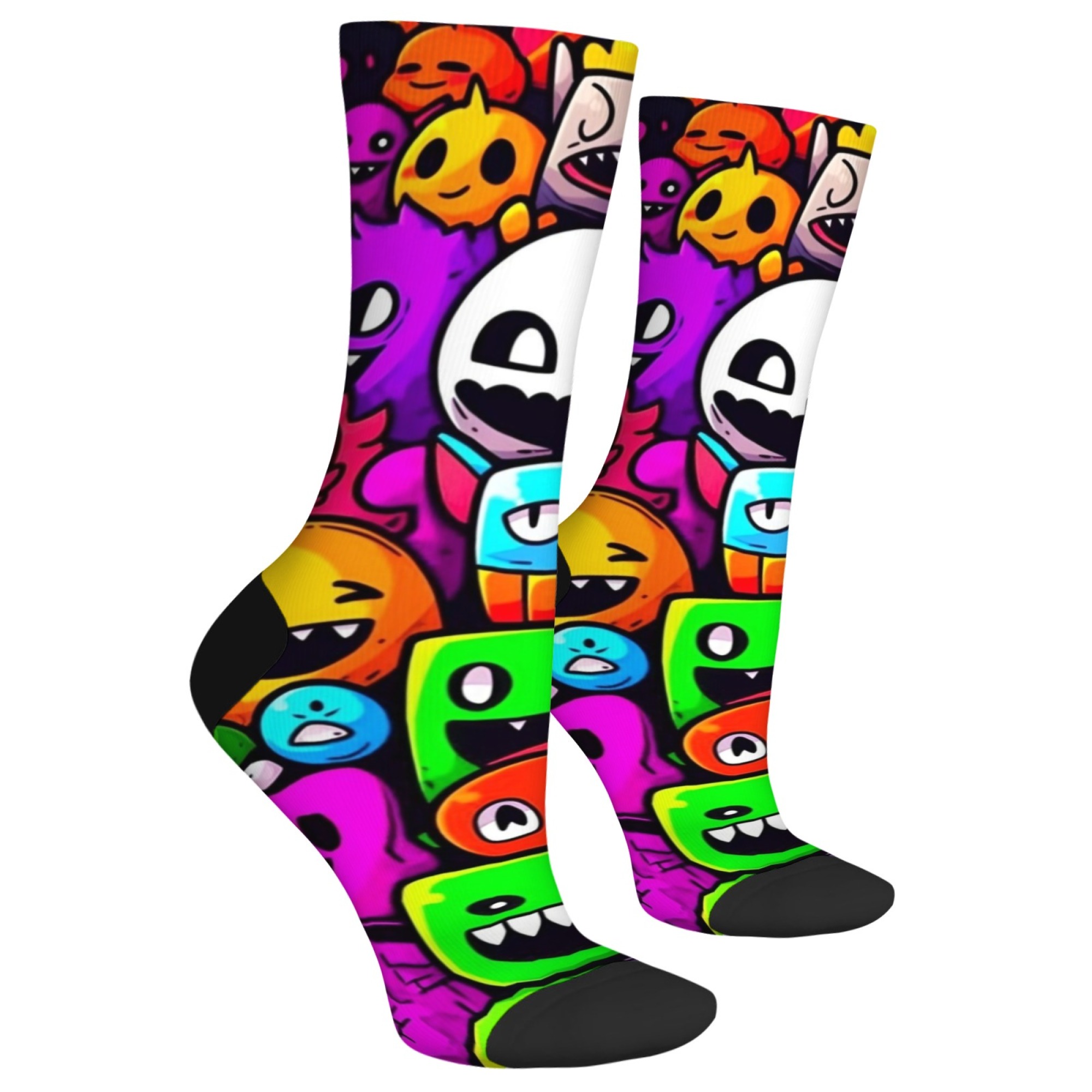 Meias masculinas com estampa d - Quirky Street Fashion avaliação e preço
