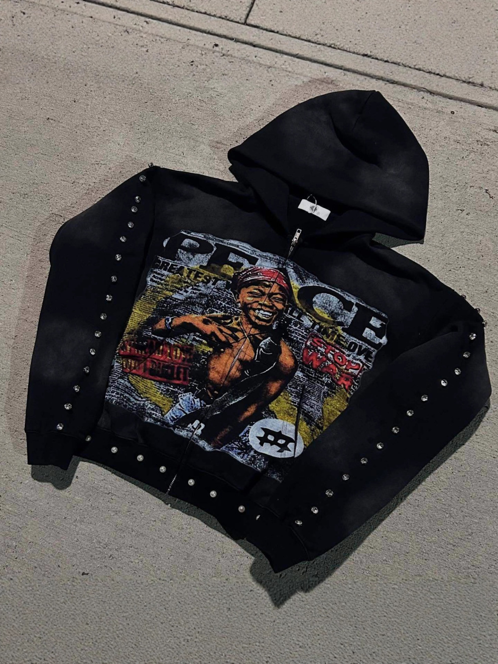 Novo Moletom Americano Hip-Hop - Street Fashion Zip Up Hoodie avaliação e preço