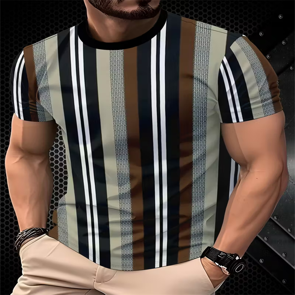 Nova Camiseta de Verão com Est - Street Fashion Definition avaliação e preço