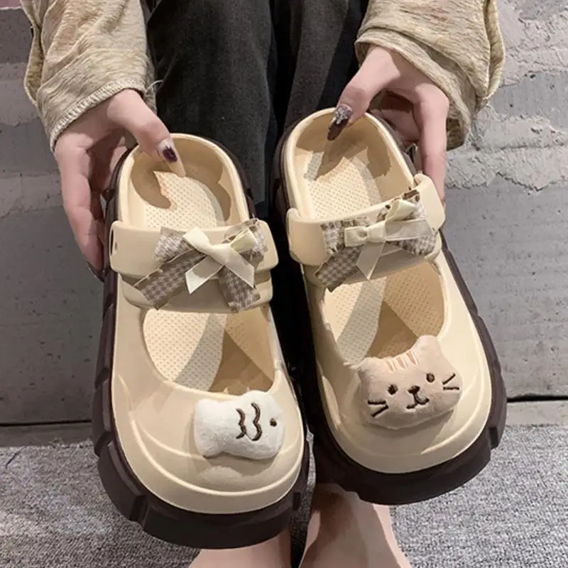 Novos Chinelos de Moda DIY com - Korean Street Fashion Female avaliação e preço