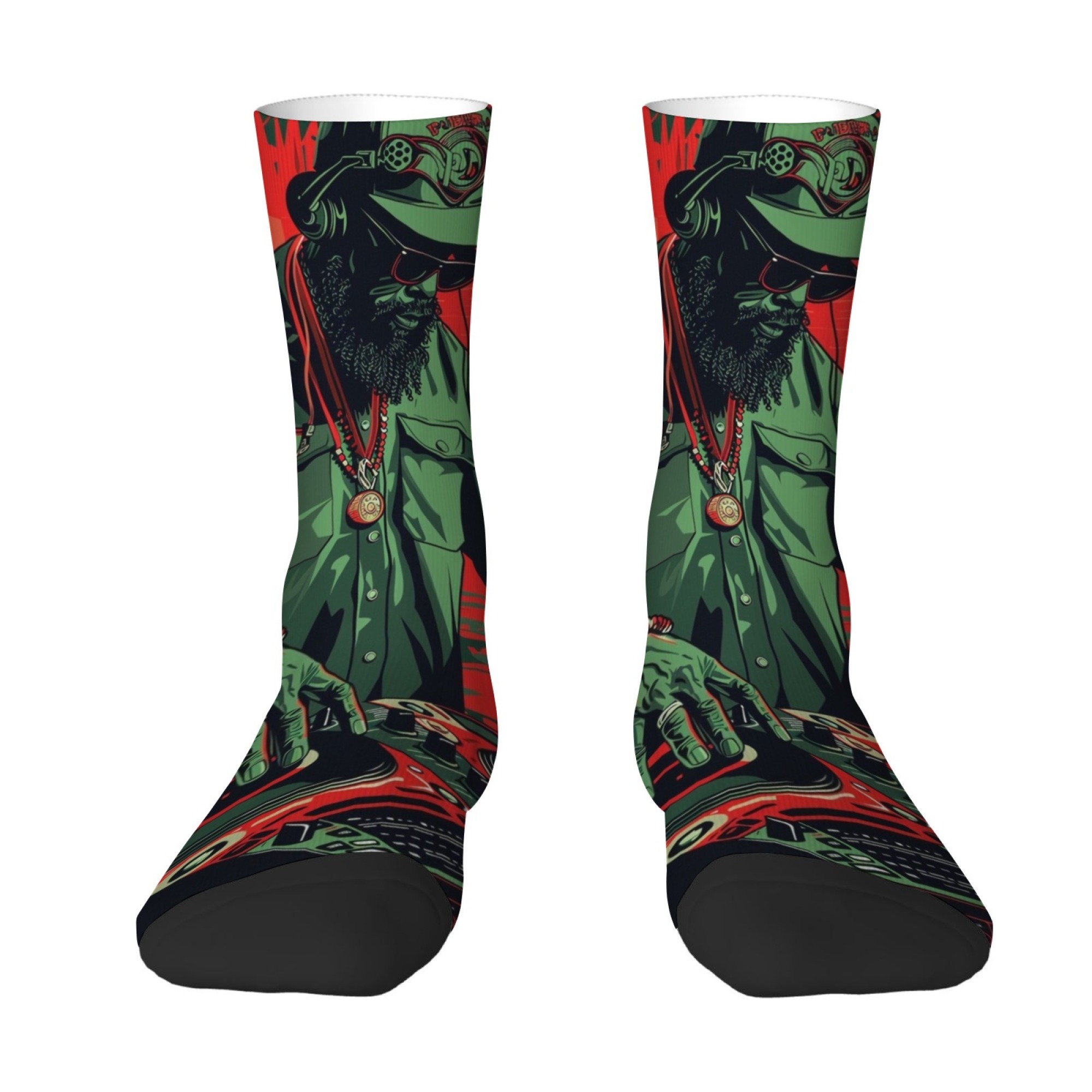 Meias masculinas com estampa d - Quirky Street Fashion avaliação e preço