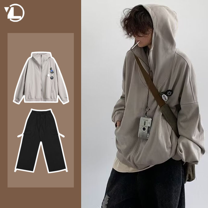 Outono faculdade casual conjun - Street Fashion Jacket Men avaliação e preço