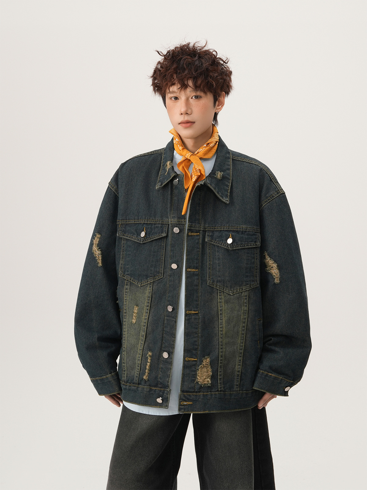 Jaqueta Jeans Masculina Americ - Street Fashion Jacket Men avaliação e preço