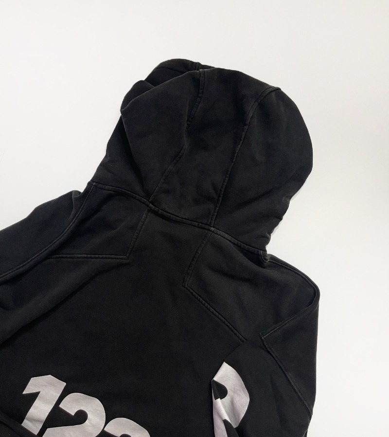 RRR-123 logotipo bordado duplo - Street Fashion Zip Up Hoodie avaliação e preço