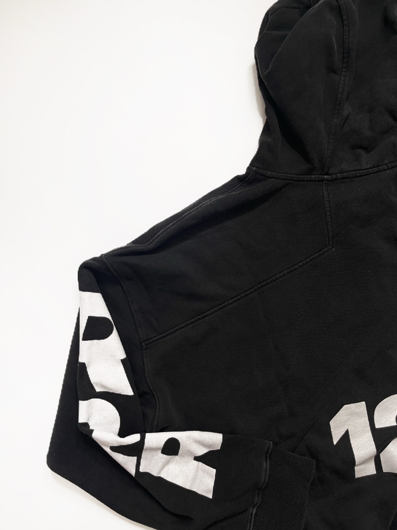 RRR-123 logotipo bordado duplo - Street Fashion Zip Up Hoodie avaliação e preço