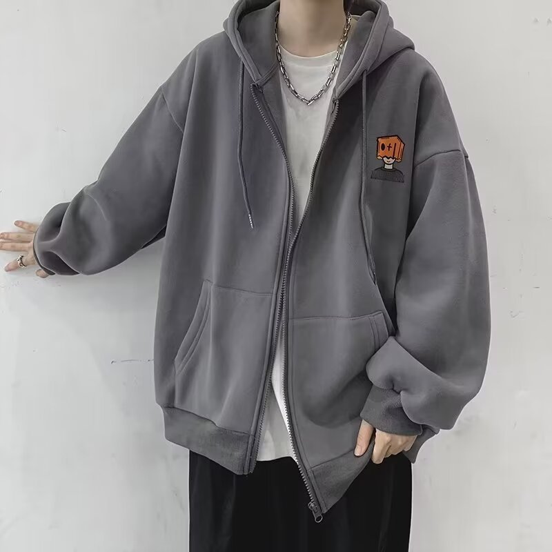 Moletom Masculino High Street  - Street Fashion Zip Up Hoodie avaliação e preço