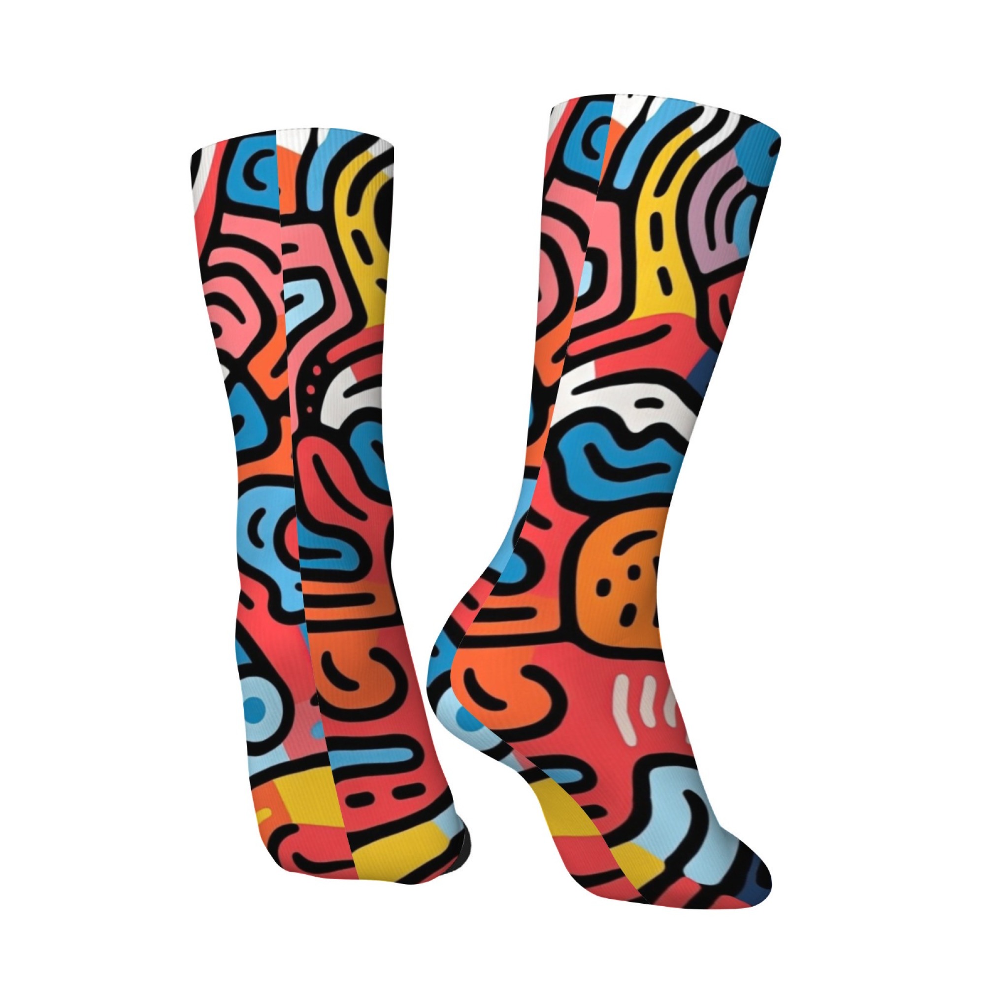 Meias Masculinas Retrô Harajuk - Quirky Street Fashion avaliação e preço