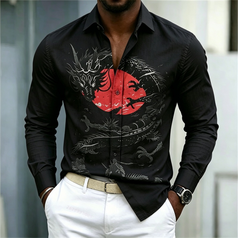 Camisa Masculina Nova 2026 Bra - Street Fashion Casual avaliação e preço