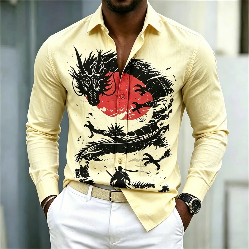 Camisa Masculina Nova 2026 Bra - Street Fashion Casual avaliação e preço
