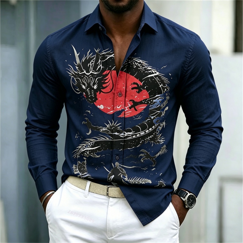 Camisa Masculina Nova 2026 Bra - Street Fashion Casual avaliação e preço