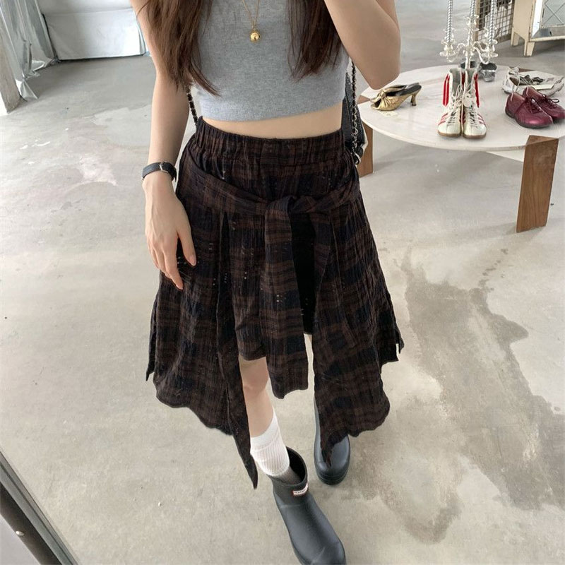 Saias Mini Irregulares Vintage - Korean Street Fashion Female avaliação e preço