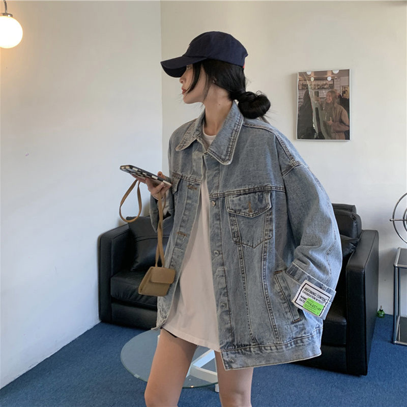 Jaqueta Jeans Oversized Femini - Korean Street Fashion Female avaliação e preço