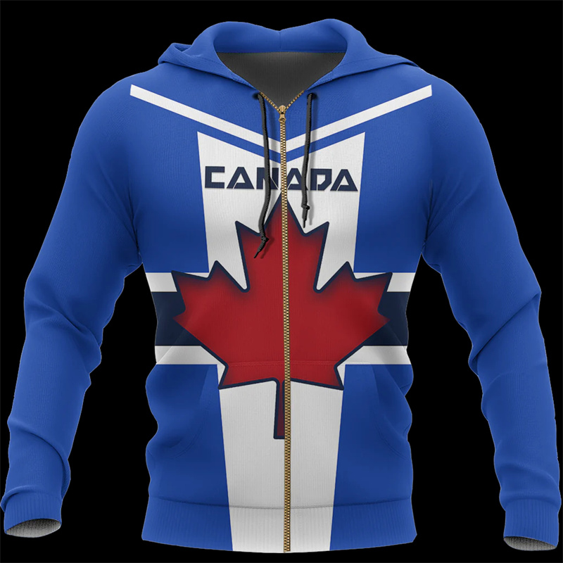 Maple Leaf Generation Zipped H - Street Fashion Zip Up Hoodie avaliação e preço