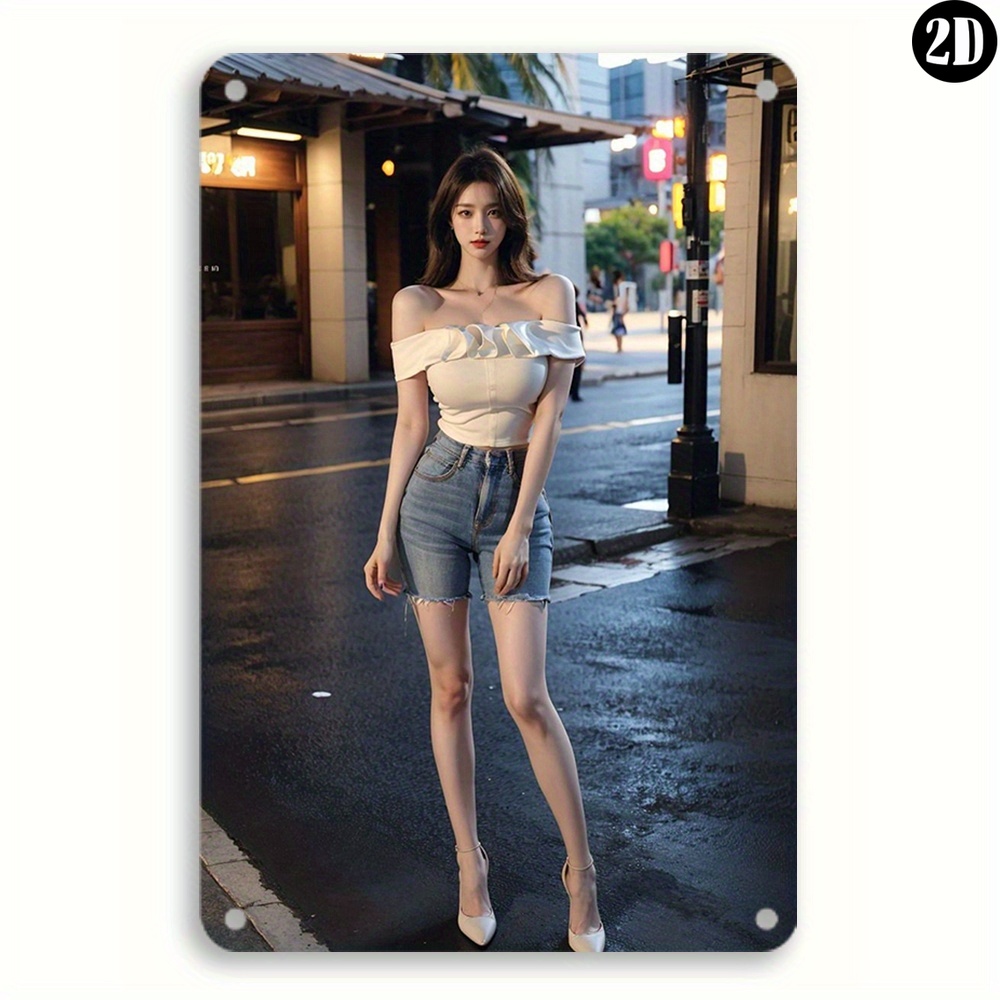 Placa de Metal de Alta Definiç - Street Fashion Definition avaliação e preço