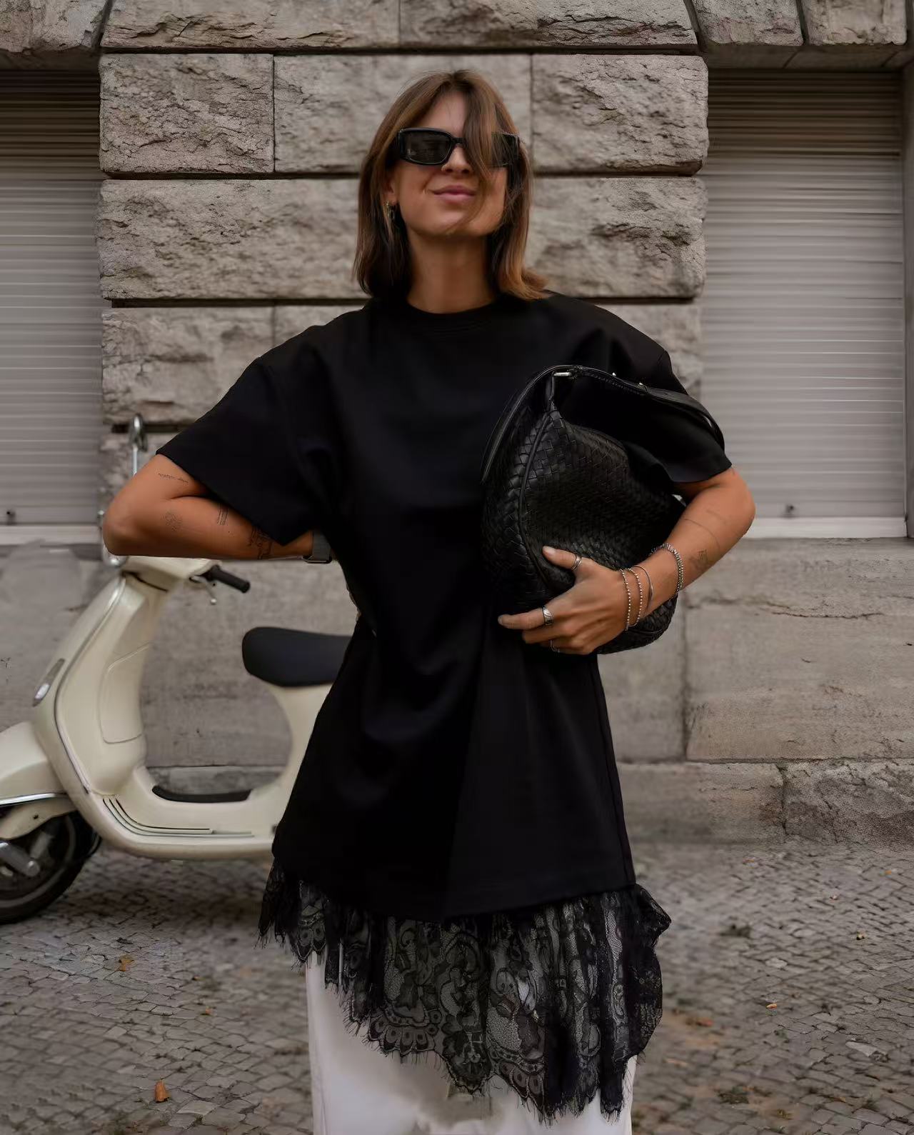 Camiseta Feminina Oversized de - Longline Tee Oversized avaliação e preço