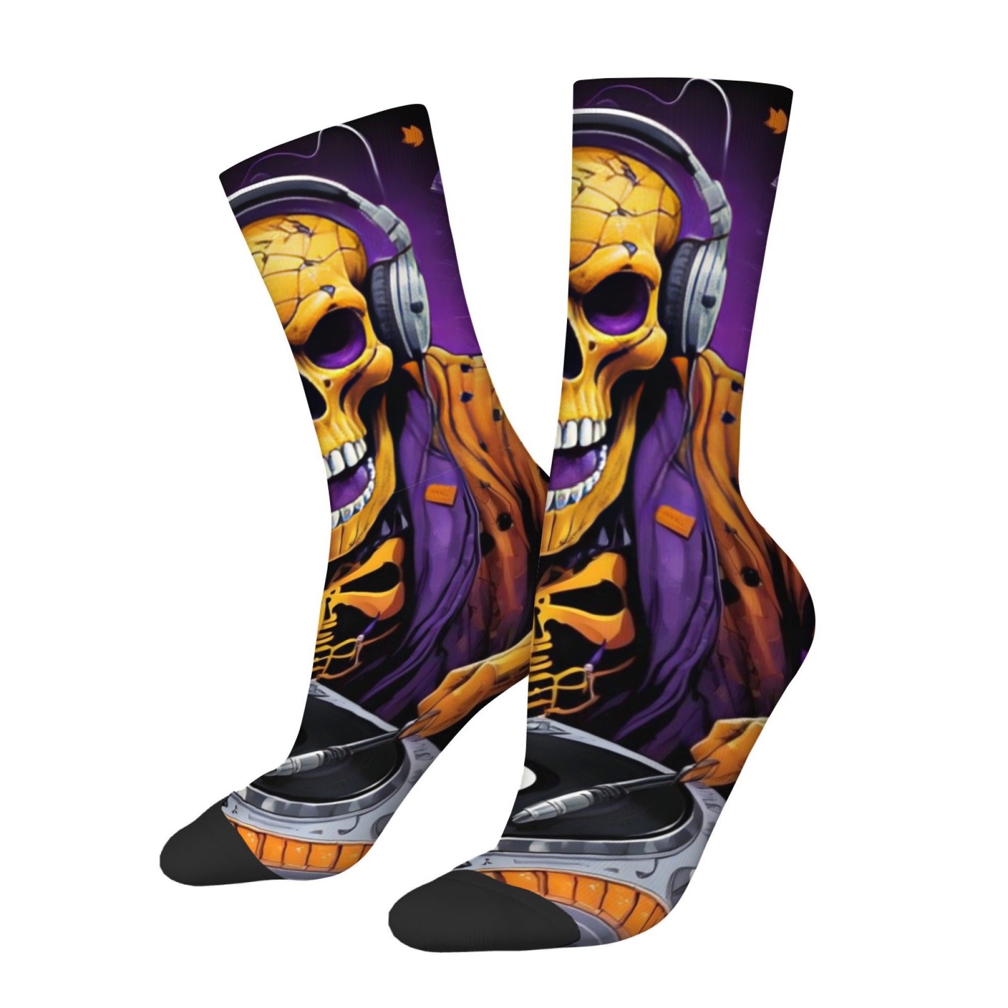 Meias masculinas com estampa d - Quirky Street Fashion avaliação e preço