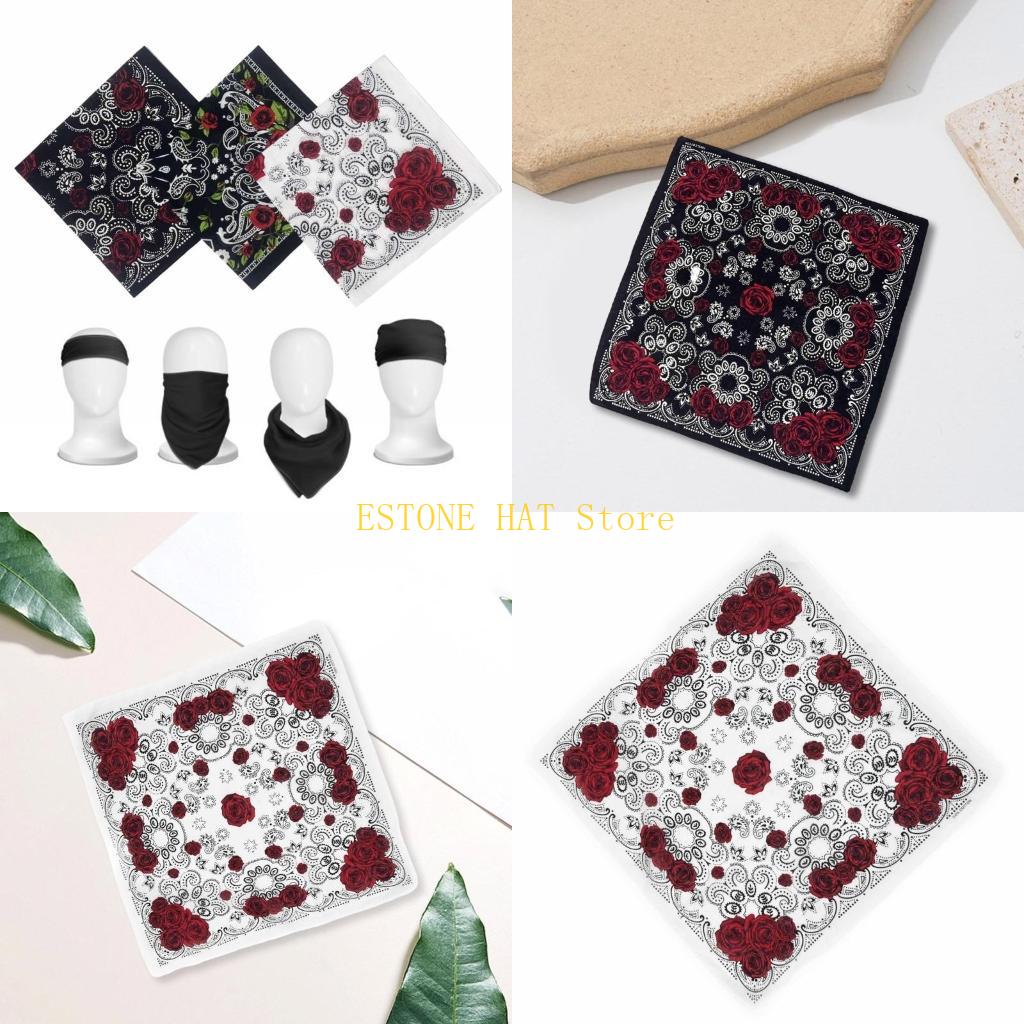 49MF 21 Rose Bandana Lenço Cab - Street Fashion Photo avaliação e preço