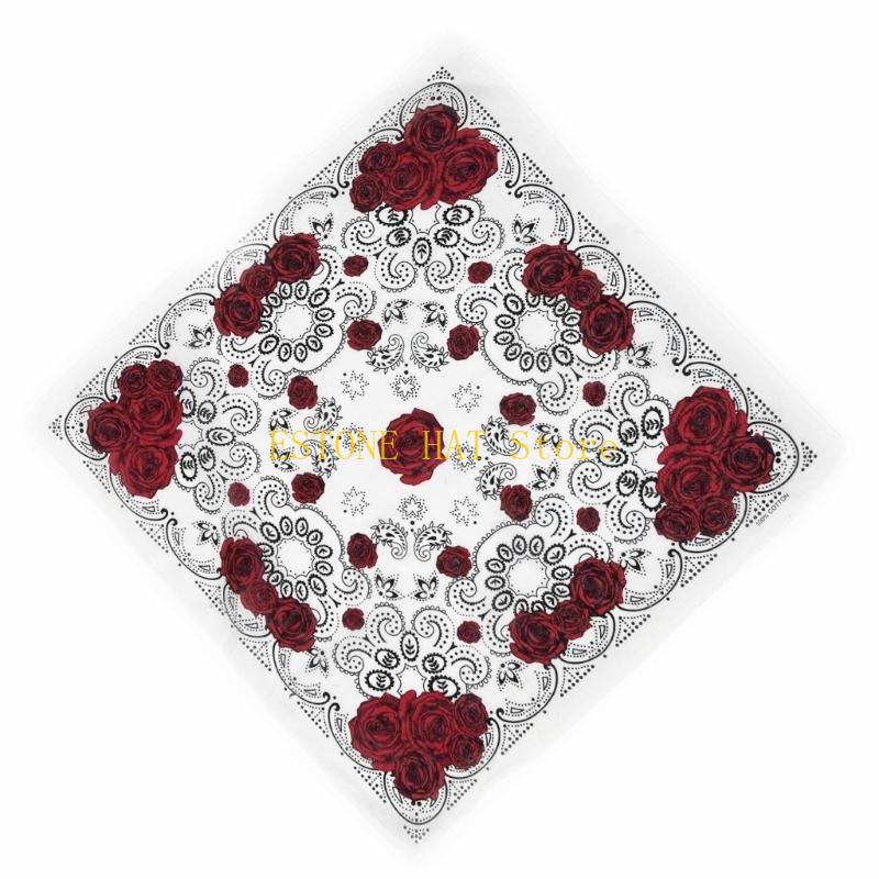 49MF 21 Rose Bandana Lenço Cab - Street Fashion Photo avaliação e preço