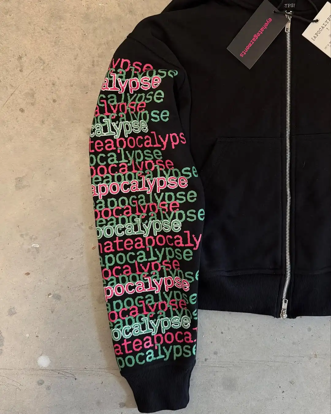 Eyehategarment rua moda hoodie - Street Fashion Zip Up Hoodie avaliação e preço