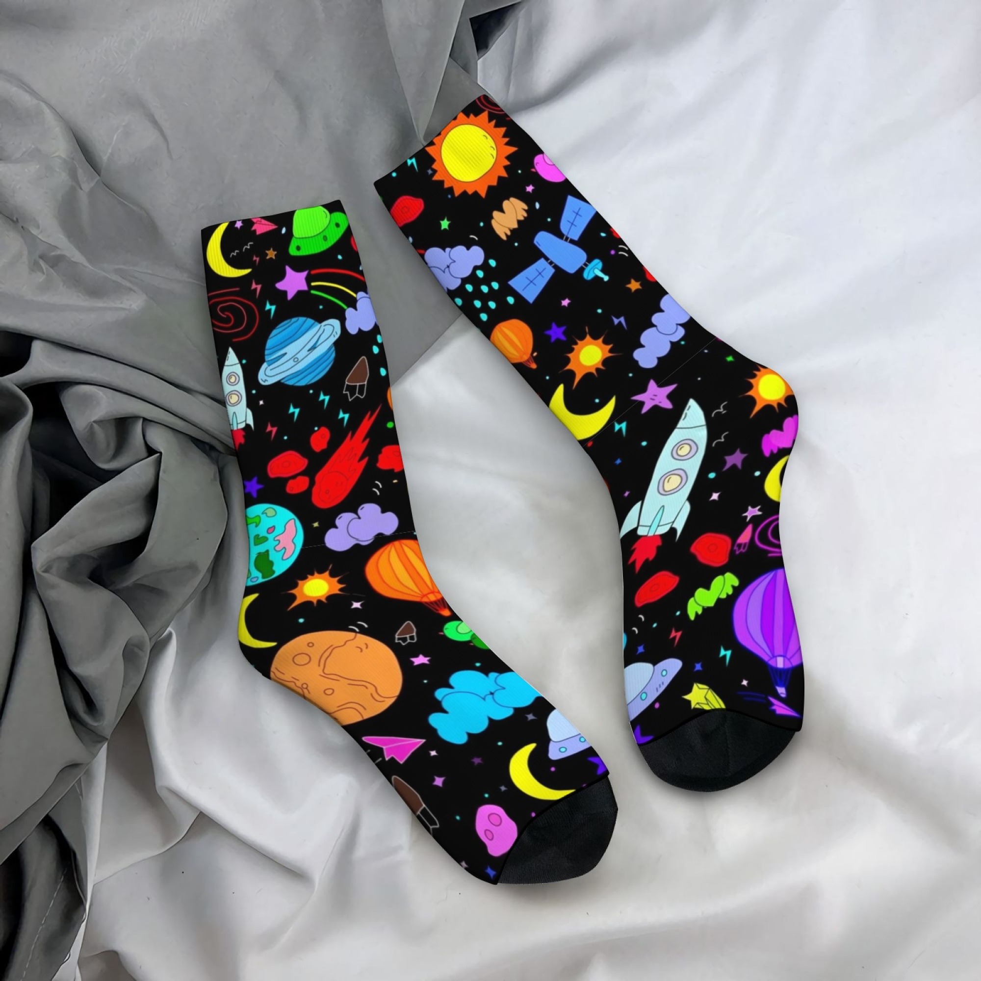 Meias Masculinas de Cano Médio - Quirky Street Fashion avaliação e preço
