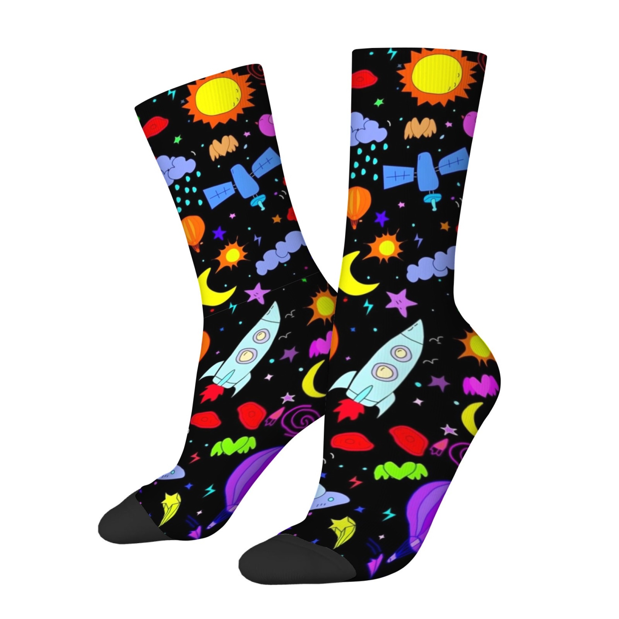 Meias Masculinas de Cano Médio - Quirky Street Fashion avaliação e preço