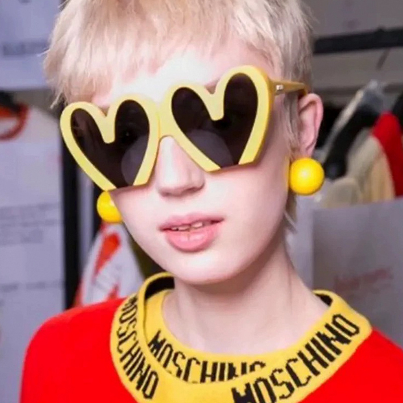 Óculos de sol de pêssego femin - Street Fashion Photo avaliação e preço